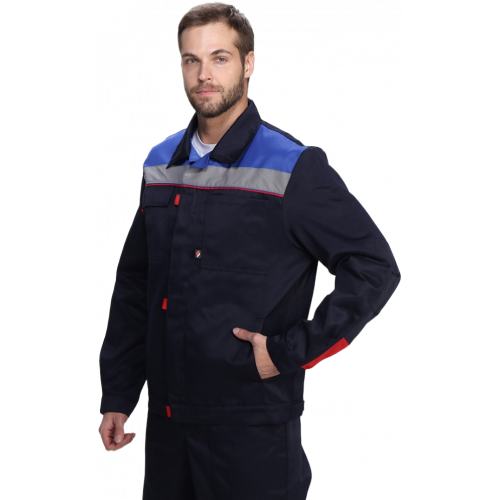 Костюм Флофт-2 СОП У. (тк.Смесовая,210) п/к, т.синий/васильковый/красный