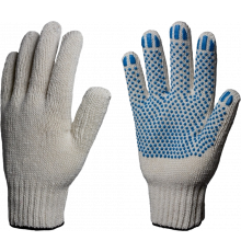 Перчатки х/б 10кл. ЛЮКС с ПВХ ТОЧКА 51-53гр. 150текс, белые (10пар) Перчатки х/б 10кл. ЛЮКС с ПВХ ТОЧКА 51-53гр. 150текс, белые (10пар)