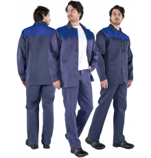 Костюм Стандарт (тк.Смесовая,210) брюки, т.синий/васильковый Костюм Стандарт (тк.Смесовая,210) брюки, т.синий/васильковый