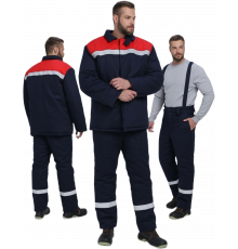 Костюм сварщика зимний Велд-СОП 1 кл.защиты (тк.Хлопок ОП,350) брюки, т.синий/красный Костюм сварщика зимний Велд-СОП 1 кл.защиты (тк.Хлопок ОП,350) брюки, т.синий/красный