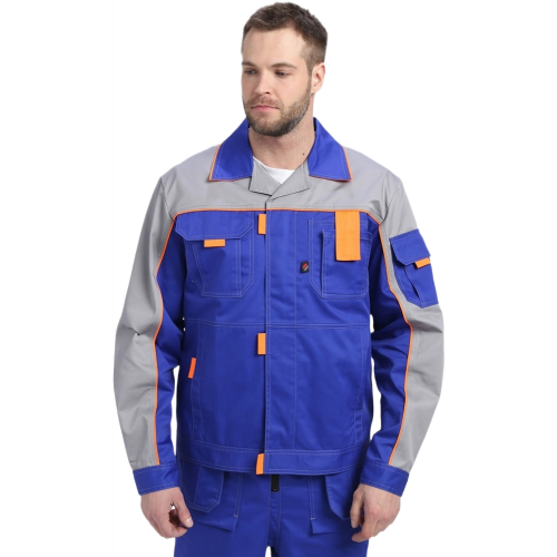 Костюм Драга-2 (тк.Смесовая МВО,240) п/к, васильковый/св.серый/оранжевый Костюм Драга-2 (тк.Смесовая МВО,240) п/к, васильковый/св.серый/оранжевый