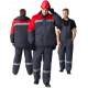 Костюм зимний Сибер СОП CH (тк.Таслан) п/к, т.серый/красный