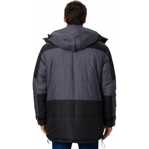 Куртка зимняя Премиум CH (тк.Мембрана), т.серый меланж/черный