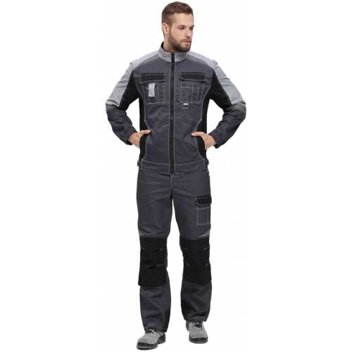 Костюм Вектрон-2 (тк.Смесовая,240) п/к, т.серый/св.серый/черный Костюм Вектрон-2 (тк.Смесовая,240) п/к, т.серый/св.серый/черный