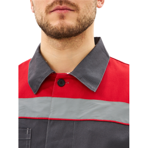 Костюм Липецк-1 СОП CH (тк.Смесовая,280) брюки, т.серый/красный Костюм Липецк-1 СОП CH (тк.Смесовая,280) брюки, т.серый/красный