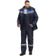 Костюм зимний Труженик-Ультра-2 (тк.Оксфорд) п/к, т.синий/васильковый