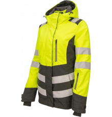 Куртка сигнальная женская зимняя Brodeks KW230, цвет жёлтый, чёрный
