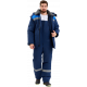 Костюм зимний Труженик-Ультра-2 СОП (тк.Смесовая,210) п/к, т.синий/васильковый