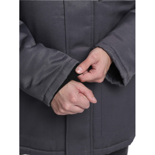 Куртка зимняя для бригадира NEW (тк.Смесовая,210), т.серый/красный Куртка зимняя для бригадира NEW (тк.Смесовая,210), т.серый/красный