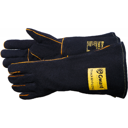 Track Black Long Краги из спилка черного цвета с широким раструбом, длина 42 см Track Black Long Краги из спилка черного цвета с широким раструбом, длина 42 см