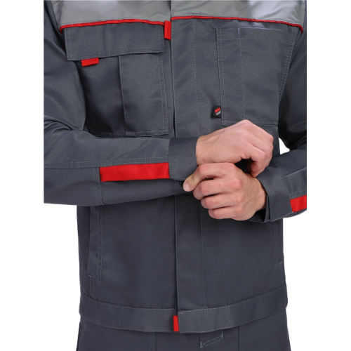 Костюм Флофт-2 СОП (тк.Смесовая,210) п/к, т.серый/серый Костюм Флофт-2 СОП (тк.Смесовая,210) п/к, т.серый/серый