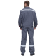 Костюм Флофт-1 Премиум СОП У. (тк.Смесовая,240) брюки, т.серый/серый/красный