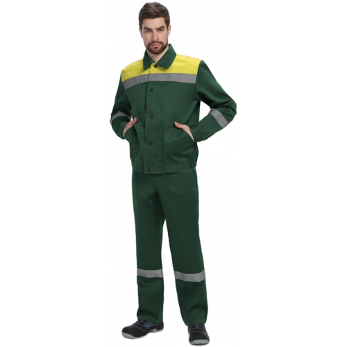 Костюм Лигор-1 СОП (тк.Смесовая,210) брюки, зеленый/желтый Костюм Лигор-1 СОП (тк.Смесовая,210) брюки, зеленый/желтый