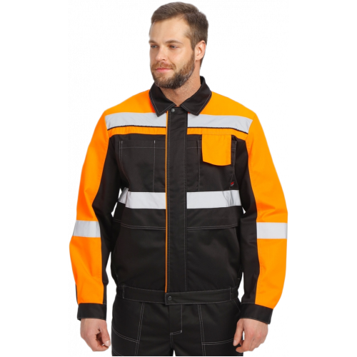 Костюм Виват-2 Премиум CH МВО (тк.Смесовая,240) п/к, черный/оранжевый Костюм Виват-2 Премиум CH МВО (тк.Смесовая,240) п/к, черный/оранжевый