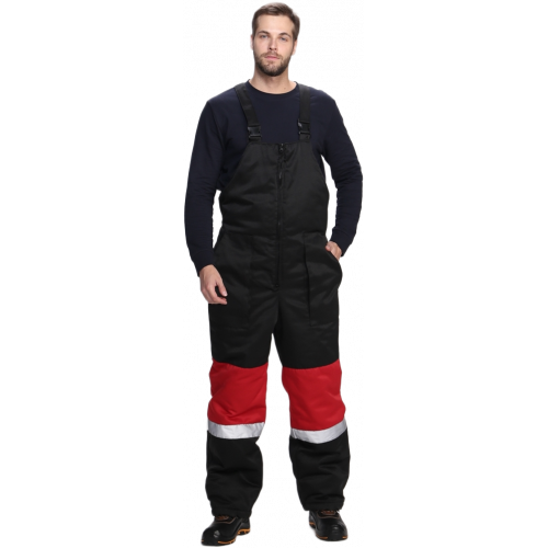 Костюм зимний Нордхард-2 СОП (тк.Смесовая,250) п/к, черный/красный