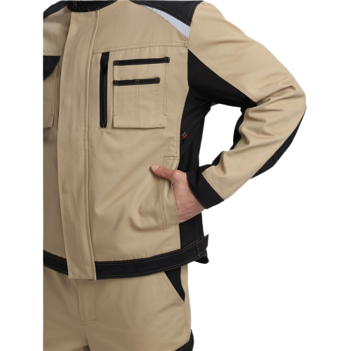 Куртка Милан CH (тк.Смесовая,260), бежевый/черный Куртка Милан CH (тк.Смесовая,260), бежевый/черный