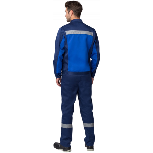 Костюм Мастер (тк.Смесовая,210) п/к, т.синий/васильковый Костюм Мастер (тк.Смесовая,210) п/к, т.синий/васильковый