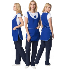 Фартук-сарафан Иней (тк.Габардин), синий Фартук-сарафан Иней (тк.Габардин), синий