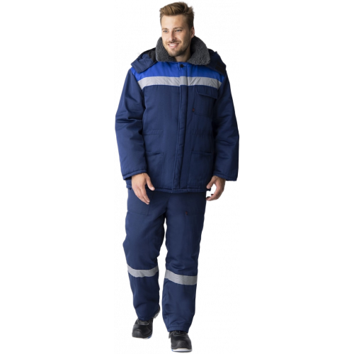 Костюм зимний Труженик-Ультра-1 СОП  (тк.Смесовая,210) брюки, т.синий/васильковый Костюм зимний Труженик-Ультра-1 СОП  (тк.Смесовая,210) брюки, т.синий/васильковый