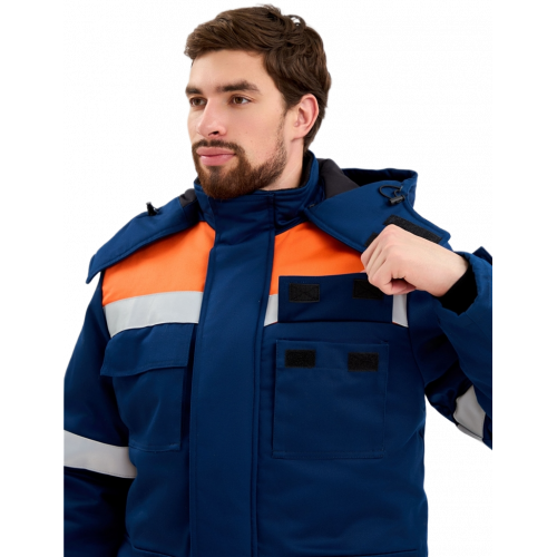 Костюм зимний Энергия-Г (91,4 кал.), т.синий/оранжевый