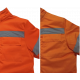 Костюм зимний для дорожника Ультра (тк.Смесовая,210) п/к, оранжевый/т.синий