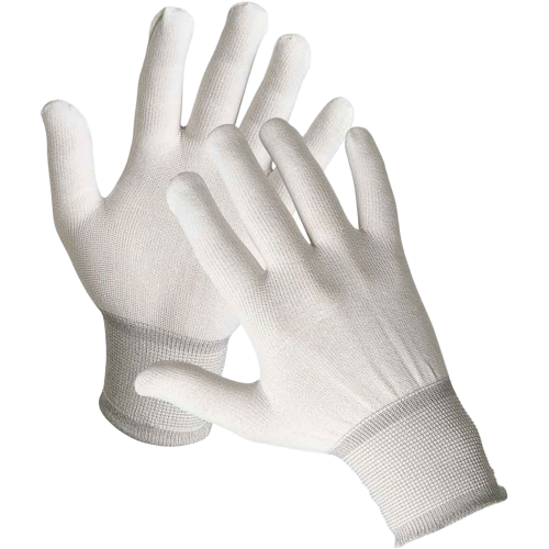 Перчатки нейлоновые, белые Перчатки нейлоновые, белые