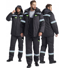 Костюм зимний Ховард (тк.Смесовая,240) п/к, т.серый/черный/лимонный Костюм зимний Ховард (тк.Смесовая,240) п/к, т.серый/черный/лимонный