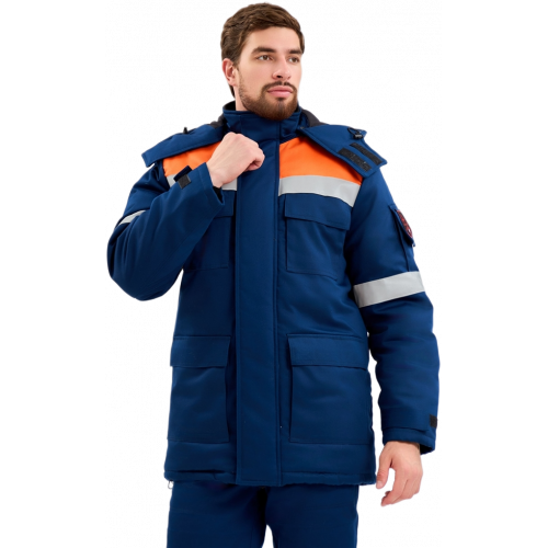 Костюм зимний Энергия-Г (91,4 кал.), т.синий/оранжевый