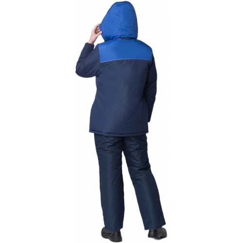 Куртка зимняя женская Сакрин (тк.Таслан,135), т.синий/васильковый