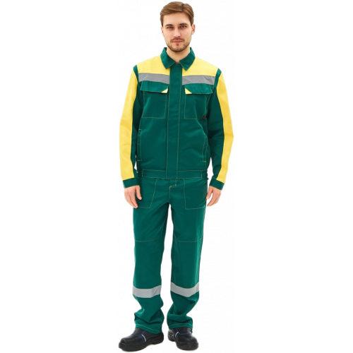 Костюм Сфера-2 СОП CH (тк.Смесовая,210) п/к, зеленый/желтый Костюм Сфера-2 СОП CH (тк.Смесовая,210) п/к, зеленый/желтый