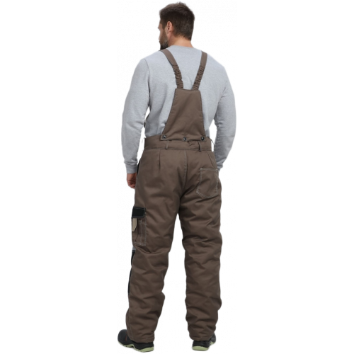 Костюм зимний Мега IMP (тк.Смесовая,240) брюки, коричневый/черный/бежевый