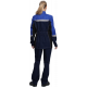 Костюм женский Вектрон-1 (тк.Смесовая,240) брюки, т.синий/васильковый/черный