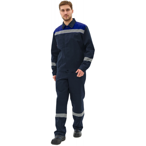 Костюм Липецк-1 СОП CH (тк.Смесовая,280) брюки, т.синий/васильковый Костюм Липецк-1 СОП CH (тк.Смесовая,280) брюки, т.синий/васильковый