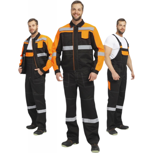 Костюм Виват-2 Премиум CH МВО (тк.Смесовая,240) п/к, черный/оранжевый Костюм Виват-2 Премиум CH МВО (тк.Смесовая,240) п/к, черный/оранжевый