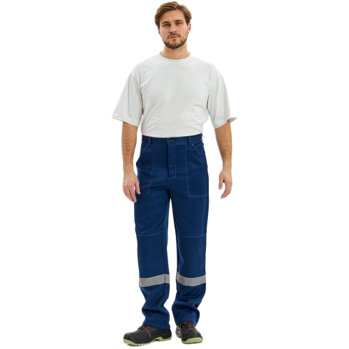 Костюм Лигор-1 СОП К. (тк.Смесовая,210) брюки, т.синий