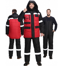 Костюм зимний Беркут СОП CH (тк.Таслан) п/к, черный/красный Костюм зимний Беркут СОП CH (тк.Таслан) п/к, черный/красный