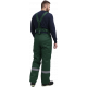 Костюм зимний Труженик-Ультра СОП (тк.Смесовая,210) брюки, т.зеленый/лимонный