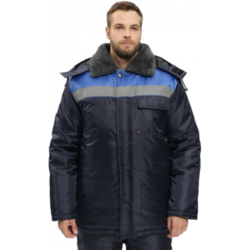 Костюм зимний Труженик-Ультра-2 (тк.Оксфорд) п/к, т.синий/васильковый Костюм зимний Труженик-Ультра-2 (тк.Оксфорд) п/к, т.синий/васильковый