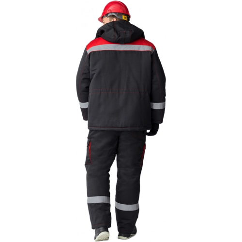 Костюм зимний Титан (Смесовая, 210) п/к, черный/красный Костюм зимний Титан (Смесовая, 210) п/к, черный/красный