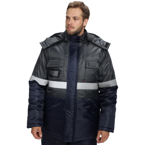 Костюм зимний Мегрес-2 СОП (тк.OxLine,90) п/к, т.серый/т.синий