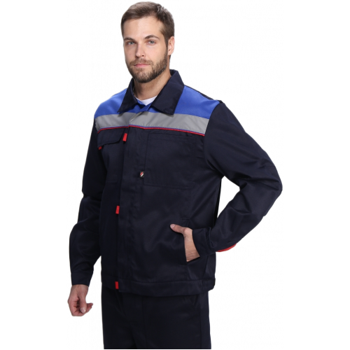 Костюм Флофт-2 СОП (тк.Смесовая,210) п/к, т.синий/васильковый/красный