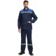 Костюм Стандарт СОП усиленный (тк.Смесовая,210) брюки, т.синий/васильковый