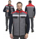Жилет утепленный Вектрон СОП (тк.Смесовая,240), серый/черный/красный
