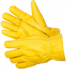 Force GOLD Zima Перчатки цельнокожаные желтого цвета, утеплитель мутон Force GOLD Zima Перчатки цельнокожаные желтого цвета, утеплитель мутон