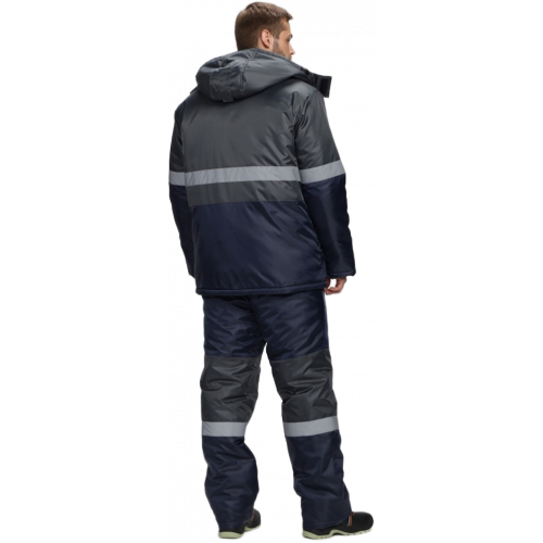 Костюм зимний Мегрес-2 СОП (тк.OxLine,90) п/к, т.серый/т.синий