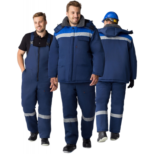 Костюм зимний Труженик-Ультра-2 (тк.Смесовая,210) п/к, т.синий/васильковый Костюм зимний Труженик-Ультра-2 (тк.Смесовая,210) п/к, т.синий/васильковый