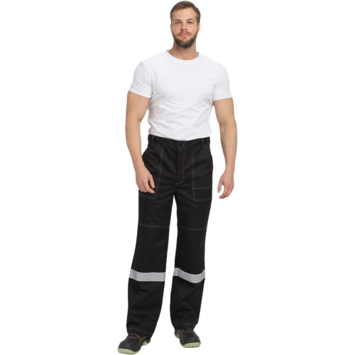 Костюм Виват-1 Премиум CH МВО (тк.Смесовая,240) брюки, черный/оранжевый Костюм Виват-1 Премиум CH МВО (тк.Смесовая,240) брюки, черный/оранжевый