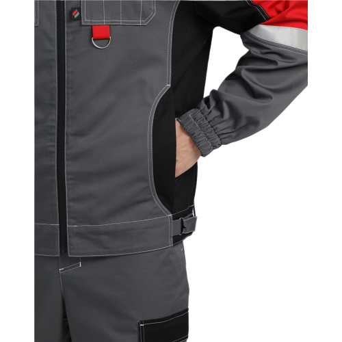 Костюм Вектрон-2 (тк.Смесовая МВО,240) п/к, серый/черный/красный Костюм Вектрон-2 (тк.Смесовая МВО,240) п/к, серый/черный/красный