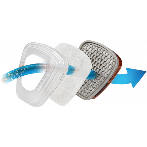 Фильтр противоаэрозольный RESPIK® R25 P2 R (2 шт) Фильтр противоаэрозольный RESPIK® R25 P2 R (2 шт)