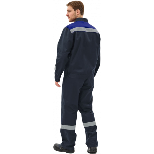 Костюм Липецк-2 СОП CH (тк.Смесовая,280) п/к, т.синий/васильковый